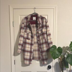 Plaid Shirt Jacket - Women’s Large
